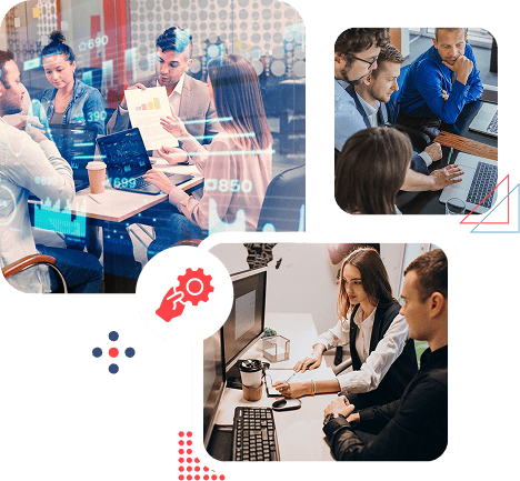 Technology company IT services illustration
